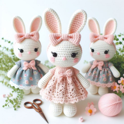 Crochet Bunny Girl Amigurumi Pattern
