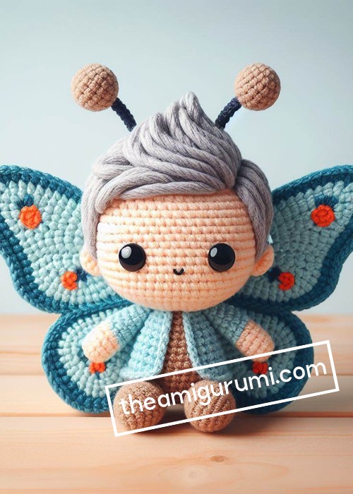 Crochet Butterfly Boy Amigurumi Pattern Free