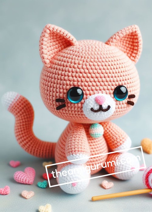 Crochet Candy Kitten Amigurumi Pattern Free