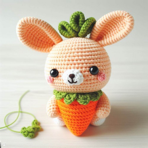 Crochet Carrot Bunny Amigurumi Pattern Step By Step