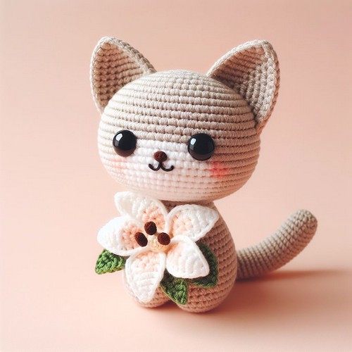 Crochet Cat Lily Amigurumi Pattern