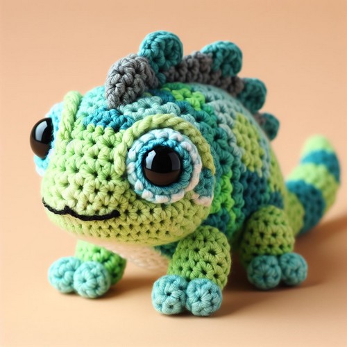Crochet Chameleon Amigurumi