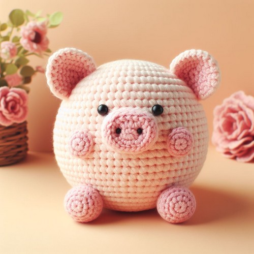 Crochet Chubby Pig Amigurumi