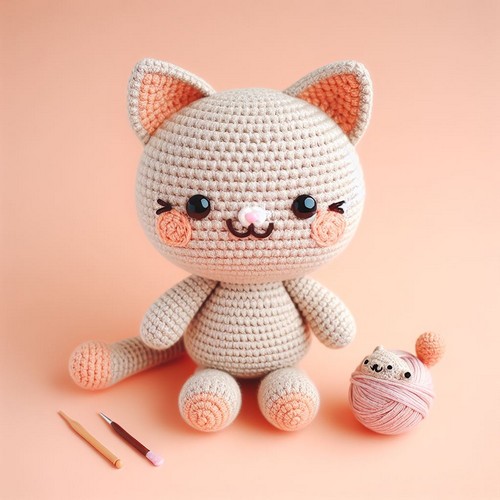 Crochet Cute Cat Amigurumi Pattern