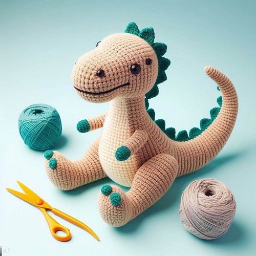 Crochet Dinosaur Trex Amigurumi Pattern Step By Step