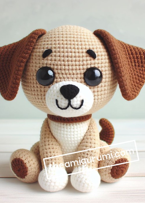 Crochet Dog Puppy Bruno Amigurumi Pattern Free