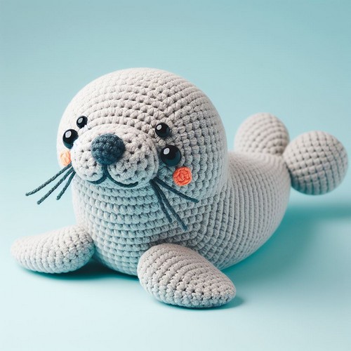 Crochet Elephant Seal Amigurumi