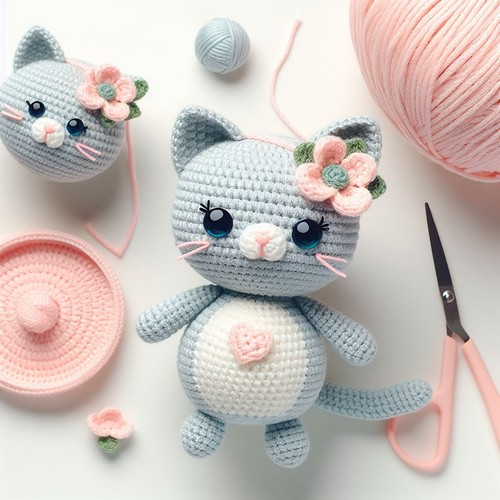 Crochet Female Cat Amigurumi Pattern 1