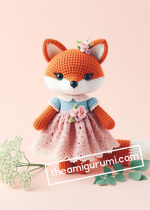 Crochet Fox In Dress Amigurumi Pattern Free