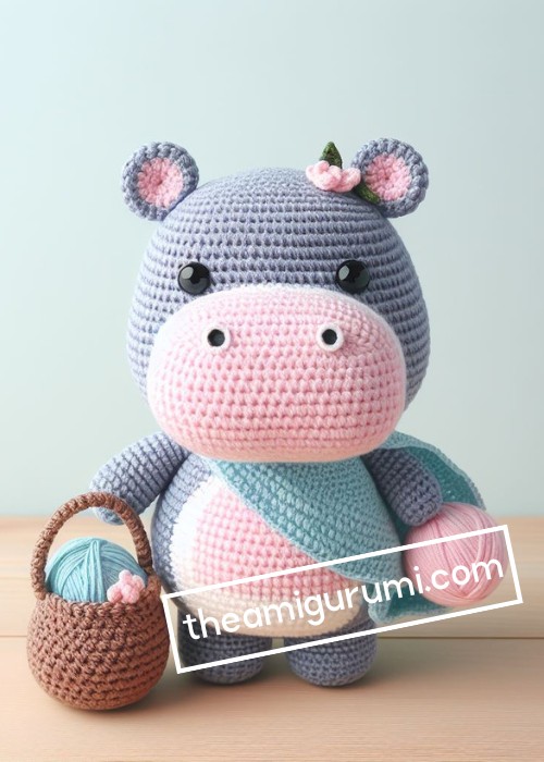 Crochet Hippo Lina Amigurumi Pattern Free