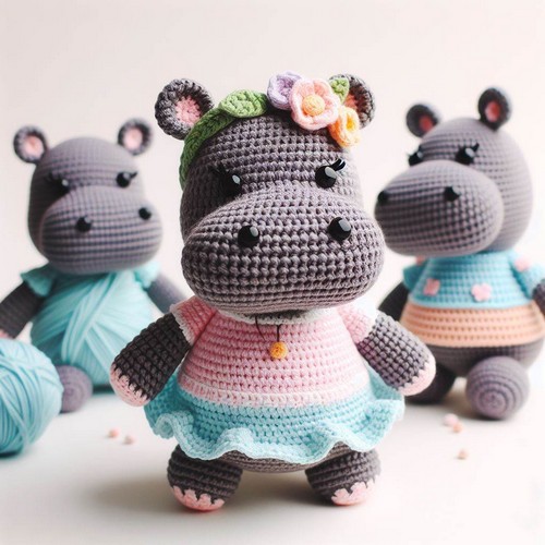 Crochet Hippo Lina Amigurumi Pattern Step By Step