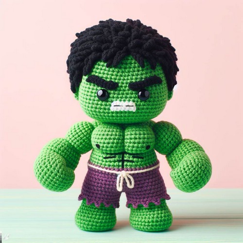 Crochet Hulk Amigurumi Free Pattern