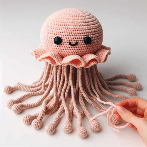 Crochet Jellyfish Melano Amigurumi