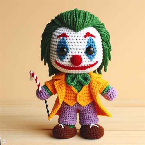 Crochet Joker Amigurumi Free Pattern