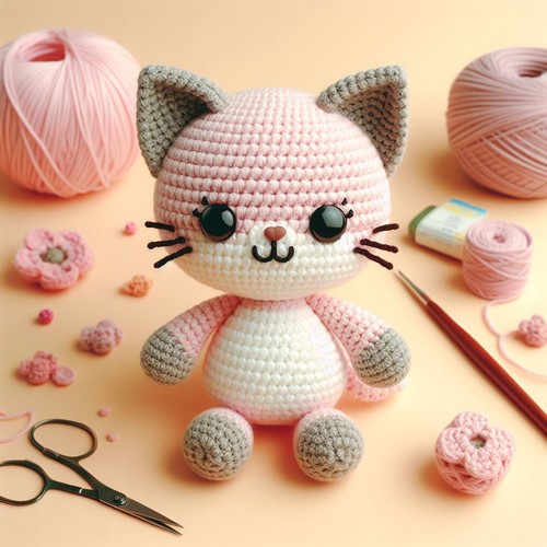 Crochet Kitty Amigurumi Pattern Step By Step