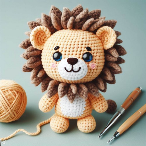 Crochet Little Lion Amigurumi Pattern Step By Step