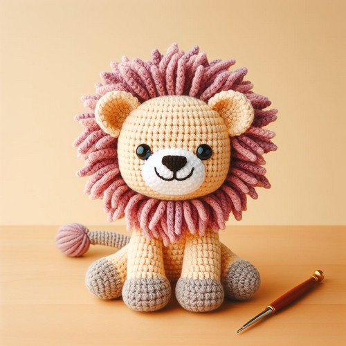 Crochet Little Lion Amigurumi Pattern