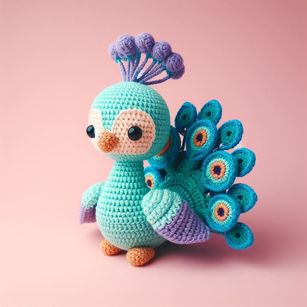 Crochet Little Peacock Amigurumi