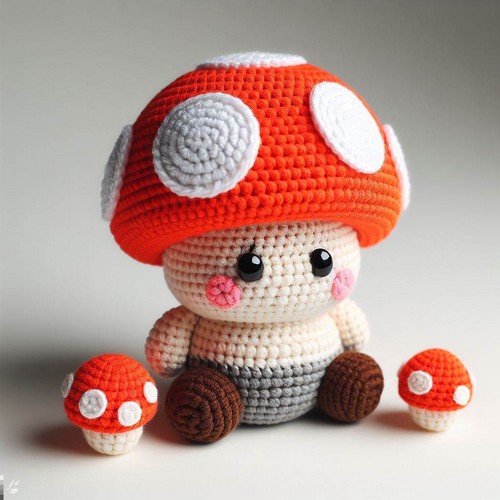 Crochet Mushrooms Amigurumi Pattern In Step By Step