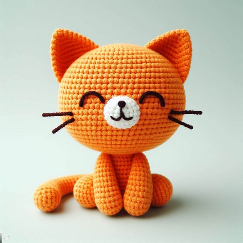 Crochet Orange Cat Amigurumi Pattern Step By Step
