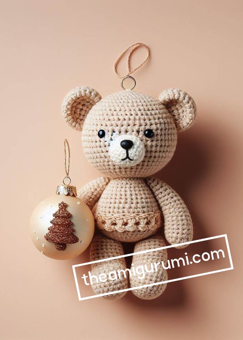 Crochet Ornament Bear Amigurumi Pattern Free