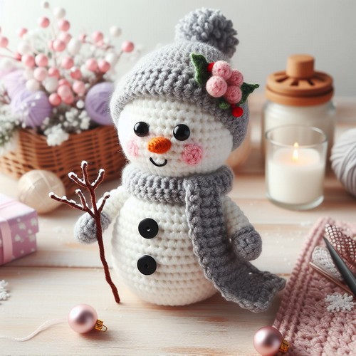 Crochet Snowman Winter Amigurumi Pattern