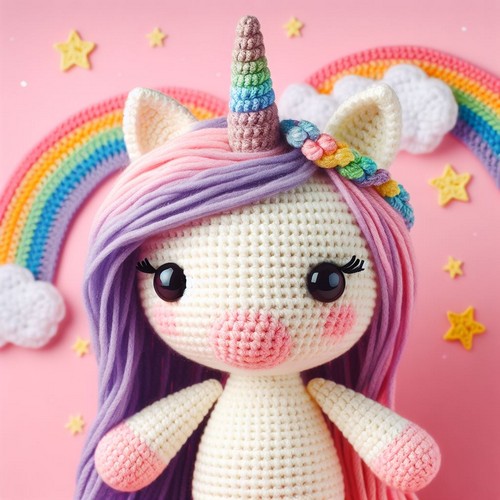 Crochet Unicorn Leela Amigurumi