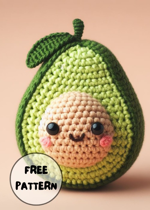 Free Crochet Avocado Amigurumi