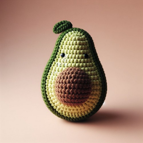 Free Crochet Avocado Amigurumi Pattern