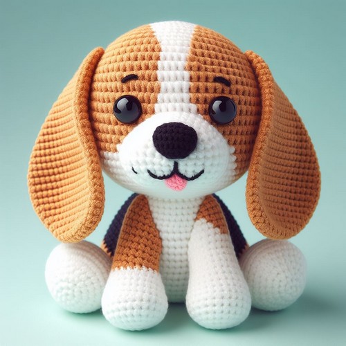 Free Crochet Beagle Dog Amigurumi Pattern
