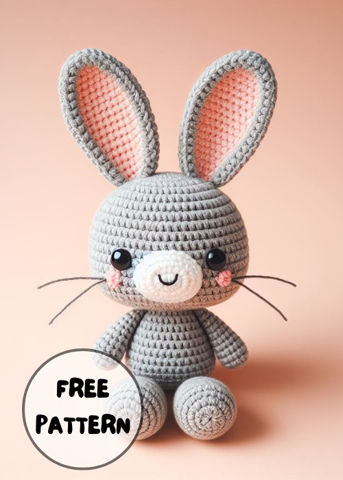 Free Crochet Bunny English Amigurumi Pattern
