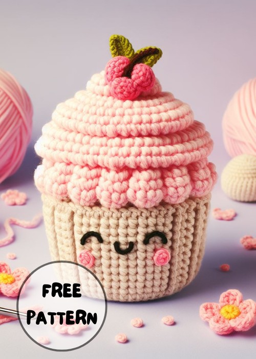 Free Crochet Cupcake Amigurumi Pattern