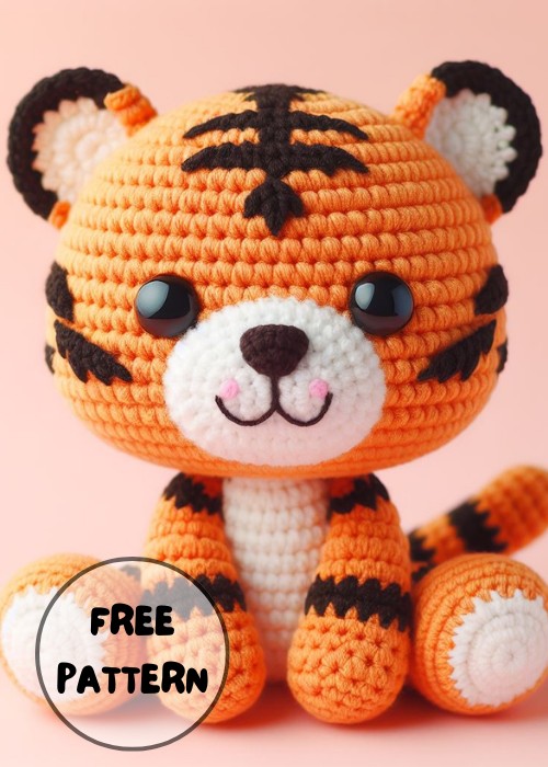 Free Crochet Cute Tiger Amigurumi Pattern