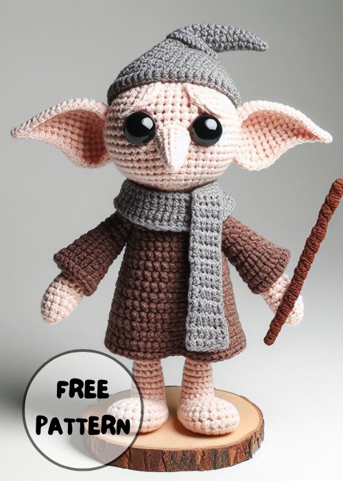 Free Crochet Harry Potter Dobby Amigurumi Pattern