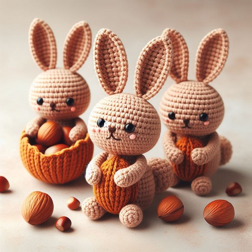 Free Crochet Hazelnut Rabbit Amigurumi Pattern