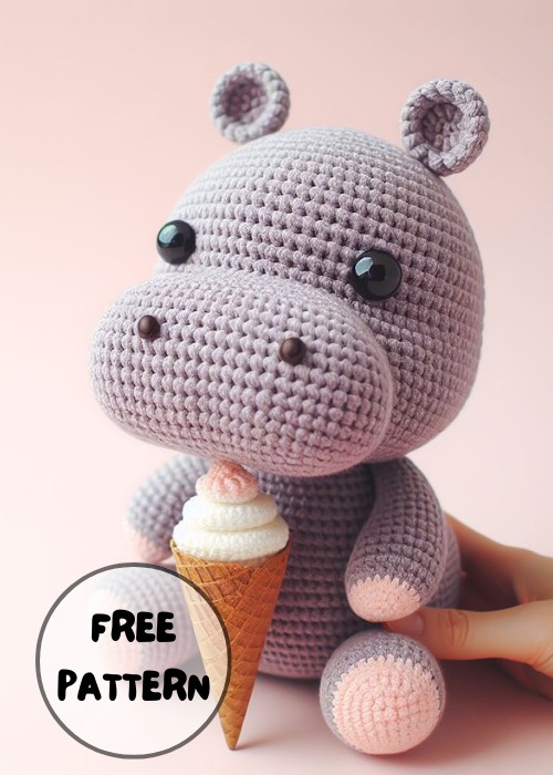 Free Crochet Hippo Lina Amigurumi Pattern