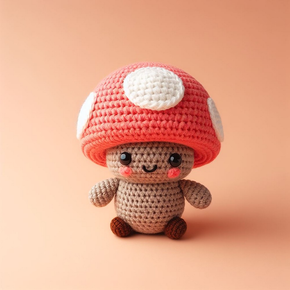 Free Crochet Mushroom Mushkin Amigurumi Pattern