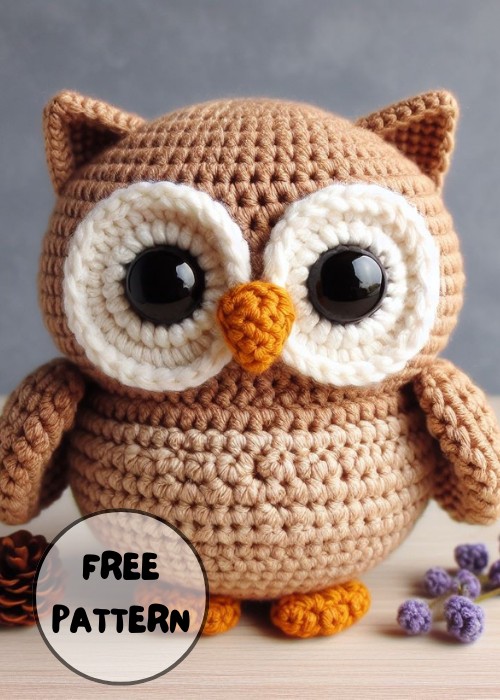 Free Crochet Owl English Amigurumi Pattern