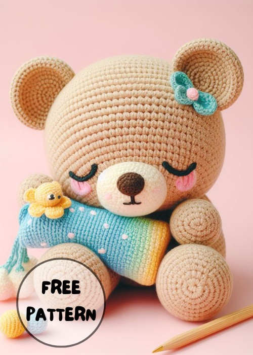 Free Crochet Sleepy Bear Amigurumi Pattern