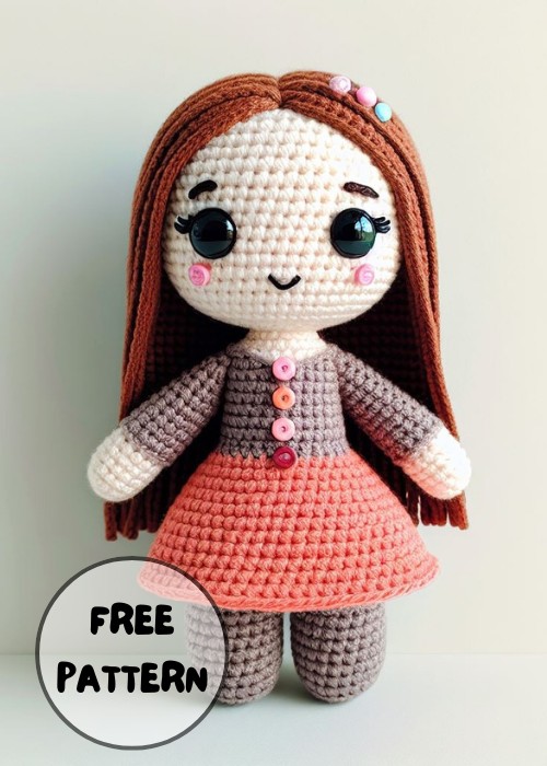 Free Crochet Sola Doll Amigurumi