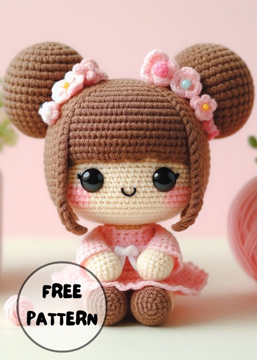 Free Crochet Sweet Small Doll Amigurumi Pattern