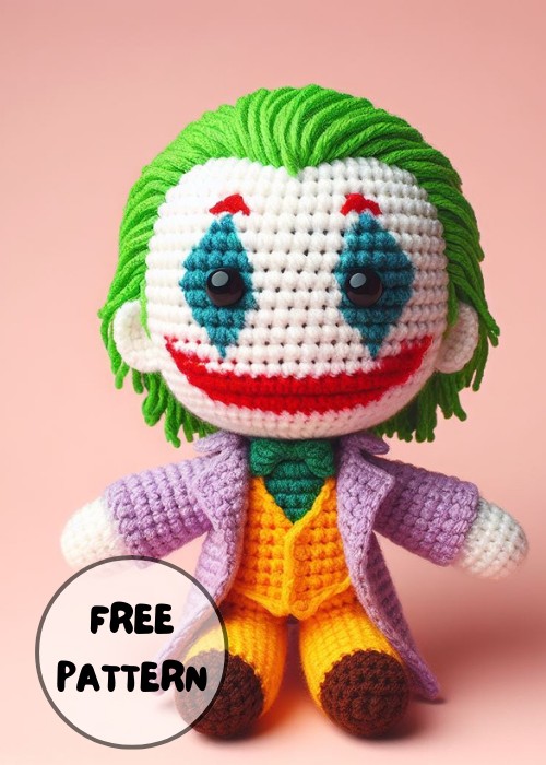 Joker Amigurumi Free Pattern