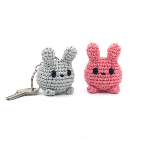 Bunny Amigurumi Keychain
