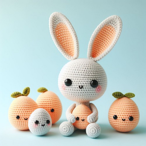 Crochet Floppy Bunny Amigurumi Pattern